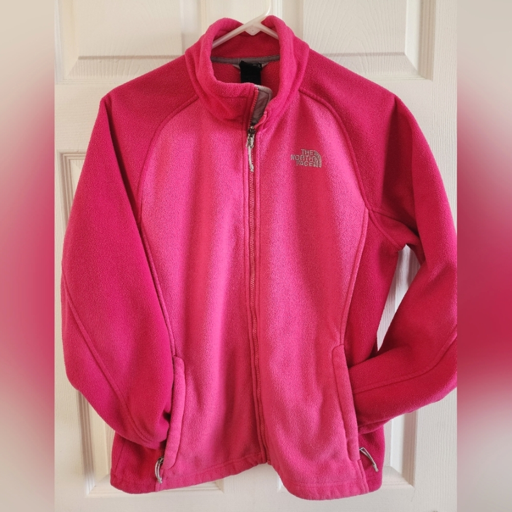 Vintage The North Face Fleece Jacket Gorpcore Full Zip Pink Womens Outdoor
